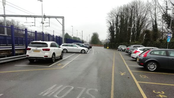Car park at train station