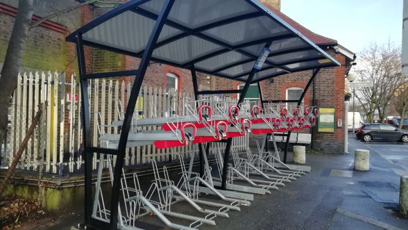 New cycle rack at GTR's train station