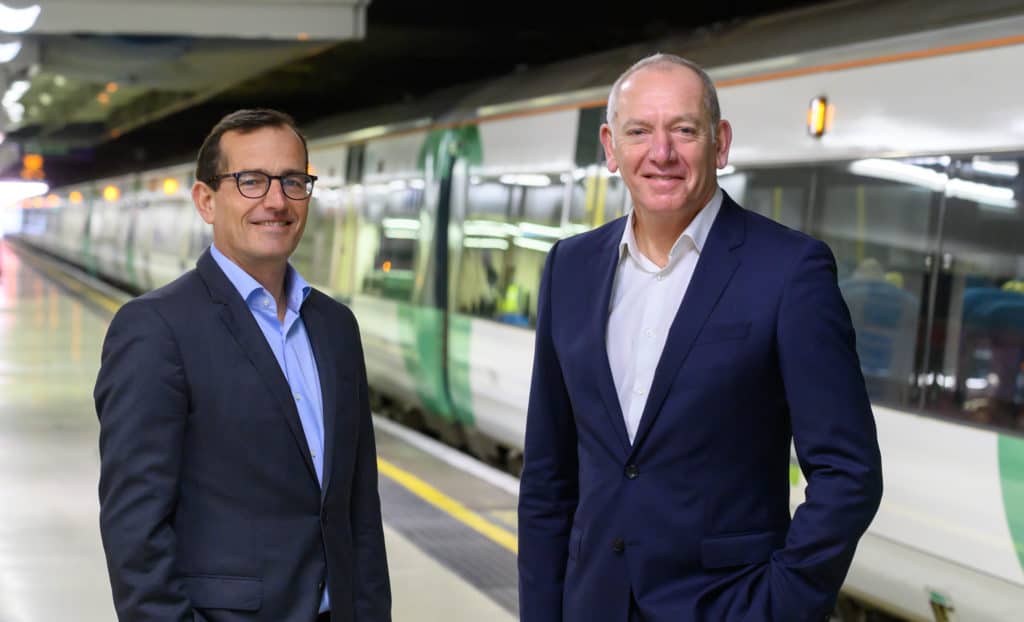 Christian Schreyer, Go-Ahead CEO (left) and Patrick Verwer, Govia Thameslink Railway CEO